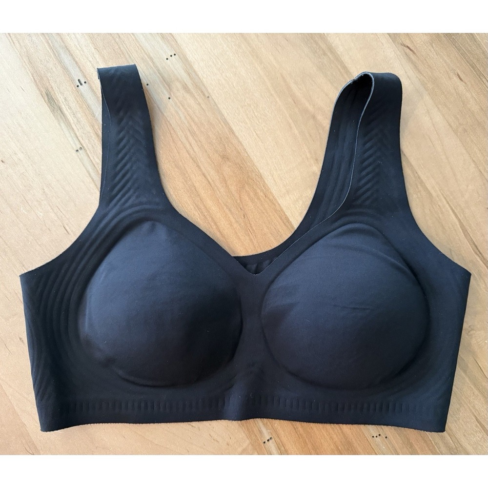 SheCurve Women's Bra Size XL Black Wire Free Jelly Bra Pre-owned